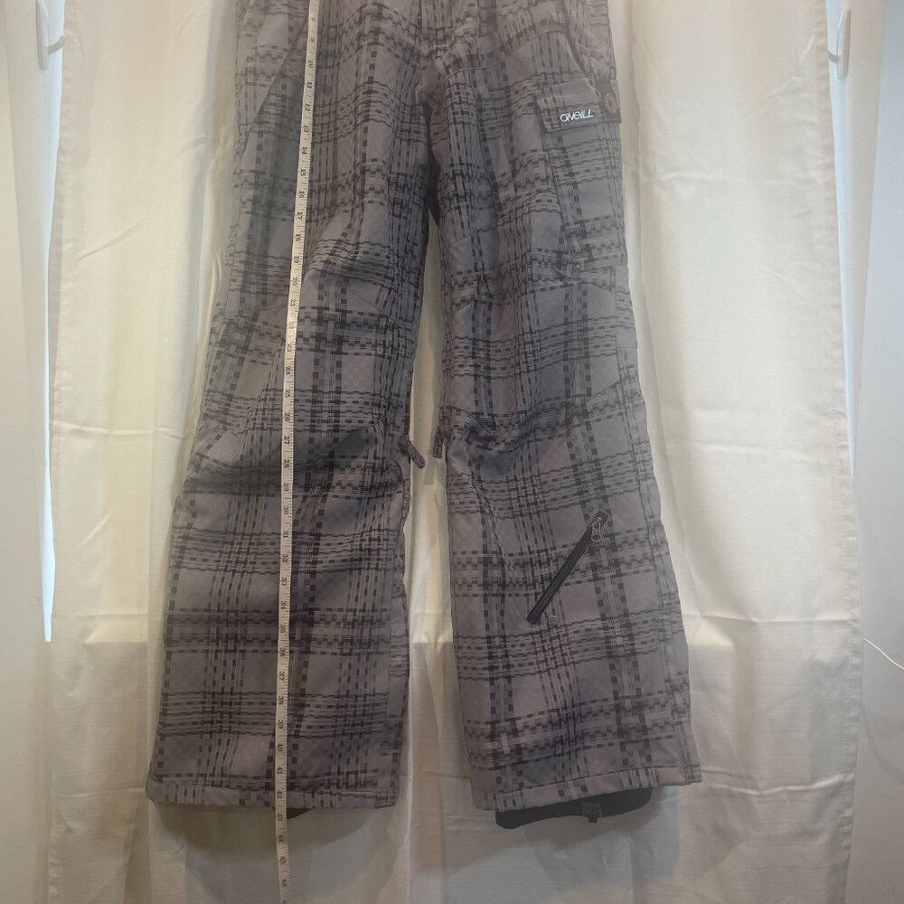 PA7011- O’Neill Freedom Series Snow Pants  Ultratech 5000  Gray Plaid Medium - Picture 4 of 10